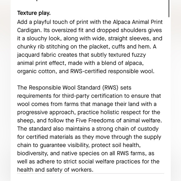 Everlane The Alpaca Tiger Jacquard Cardigan-S-NWT - Picture 7 of 9